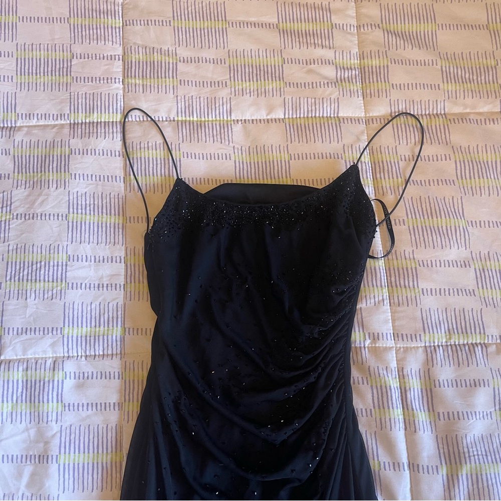 City Triangles Black Backless Dress